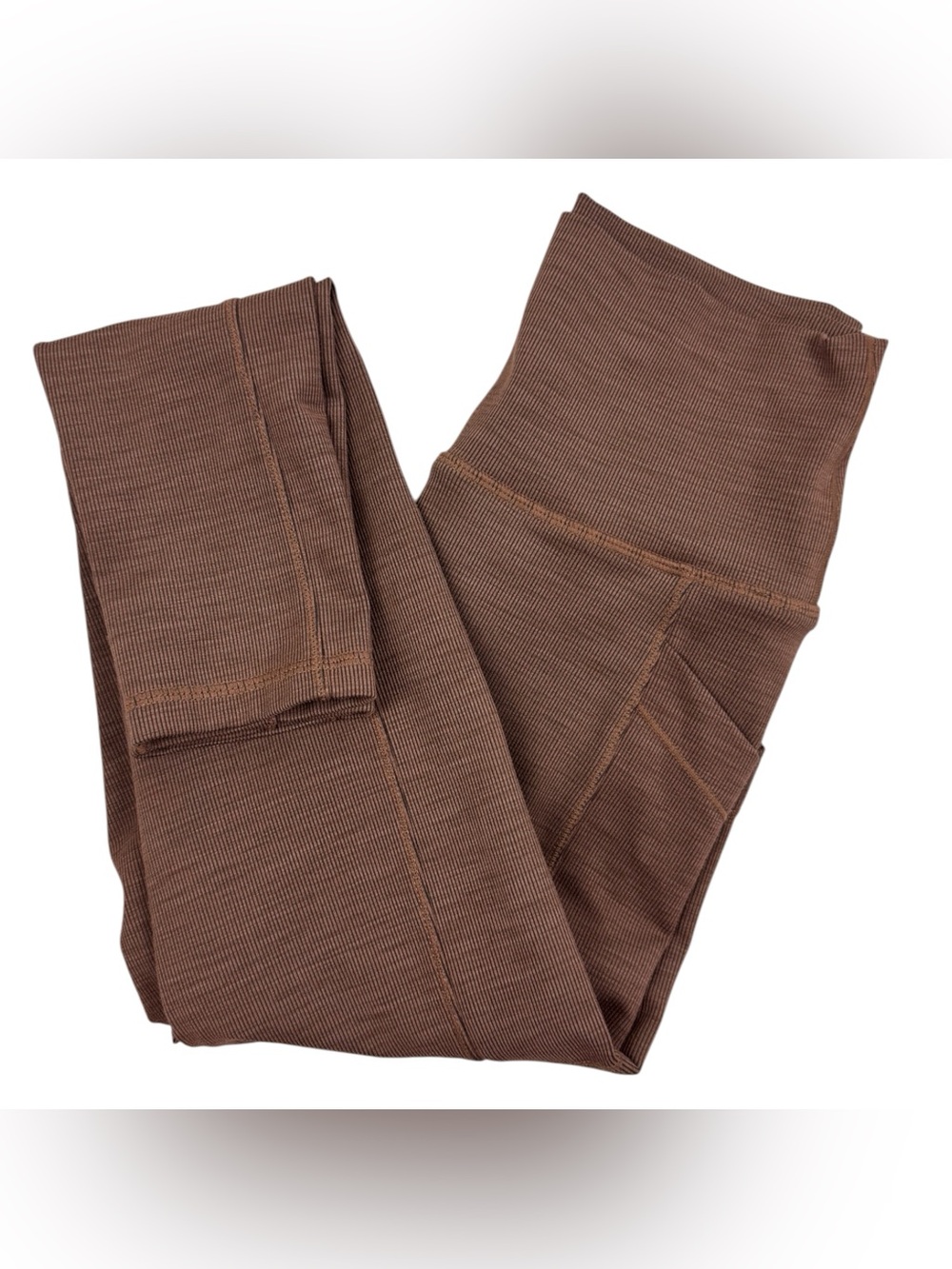 Prana Becksa Brown Ribbed 7/8 Leggings S